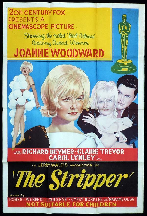 THE STRIPPER One Sheet Movie Poster Joanne Woodward