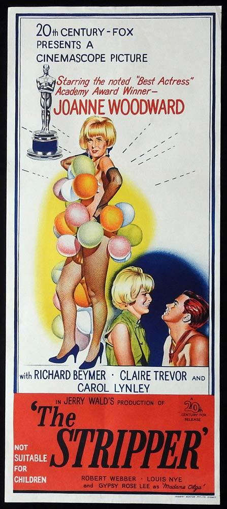 THE STRIPPER Original Daybill Movie Poster Joanne Woodward Gypsy Rose Lee