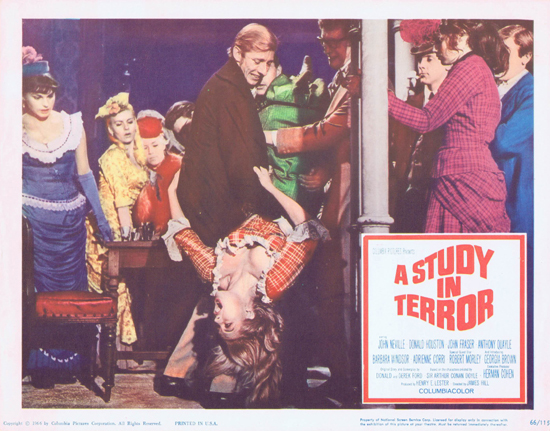 A STUDY IN TERROR 1966 Sherlock Holmes US Lobby card 6