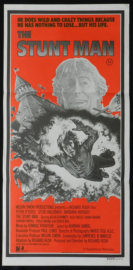 THE STUNT MAN Peter O’Toole VINTAGE Daybill Movie poster aka StuntMan
