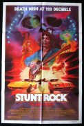 STUNT ROCK 1980 Grant Page RARE Original US One Sheet movie poster