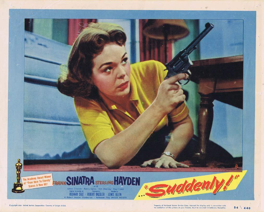 SUDDENLY Lobby Card 8 Colleen Miller Charles Drake Rod Taylor
