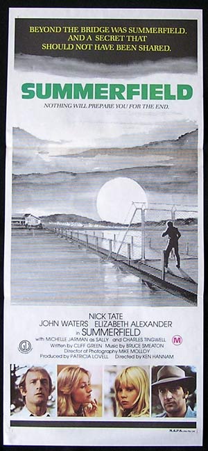 SUMMERFIELD 1977 Nick Tate John Waters Australian Daybill Movie poster