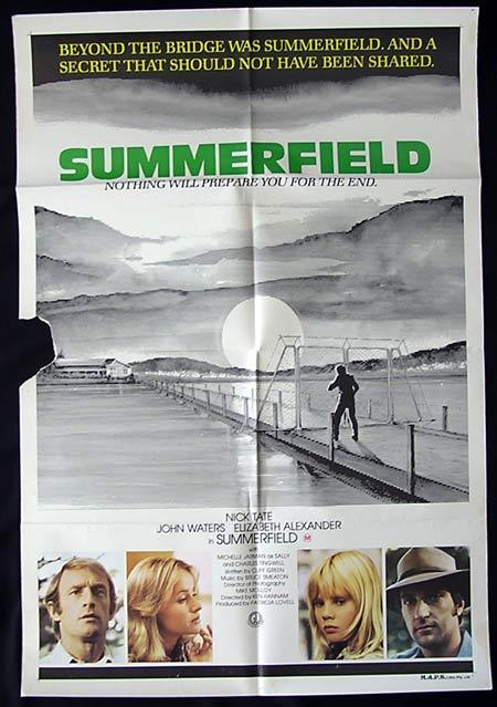 SUMMERFIELD Movie Poster 1977 Nick Tate John Waters Australian One sheet