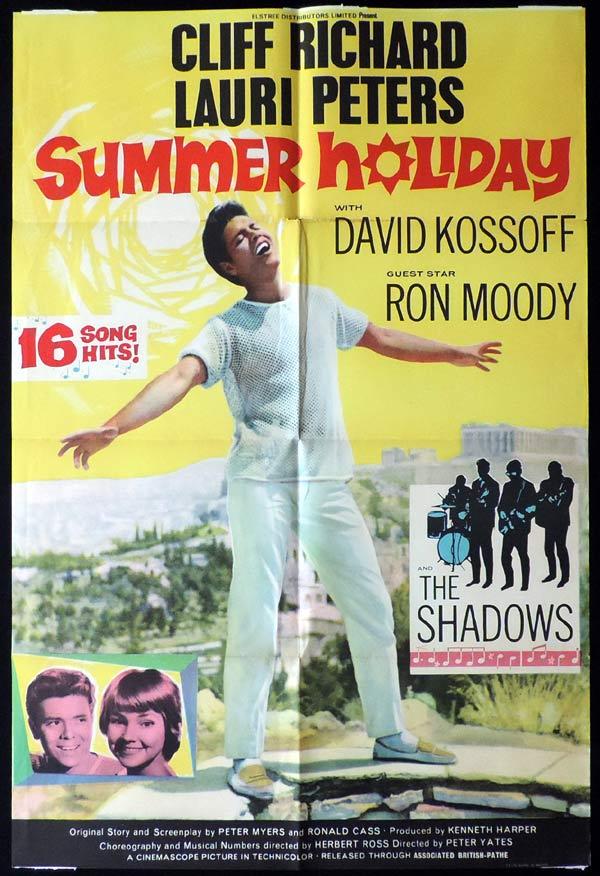 SUMMER HOLIDAY British One Sheet Movie Poster Cliff Richard