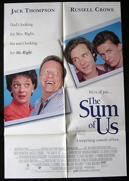 THE SUM OF US Movie Poster 1994 John Polson Jack Thompson Australian One sheet