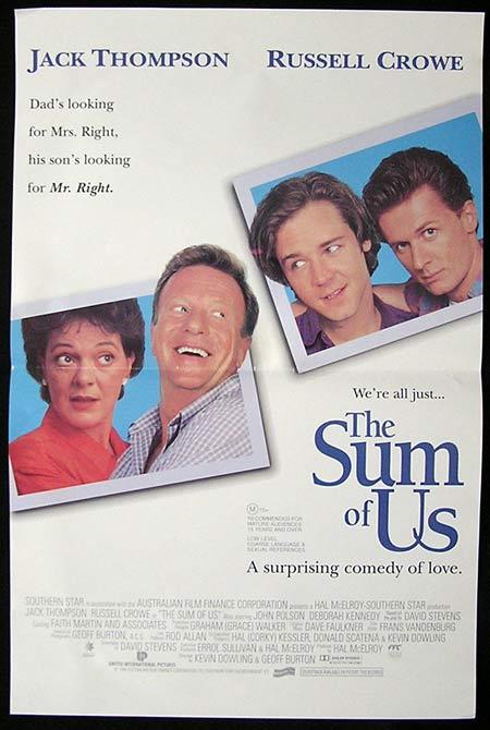 THE SUM OF US Daybill Movie Poster 1994 John Polson Jack Thompson