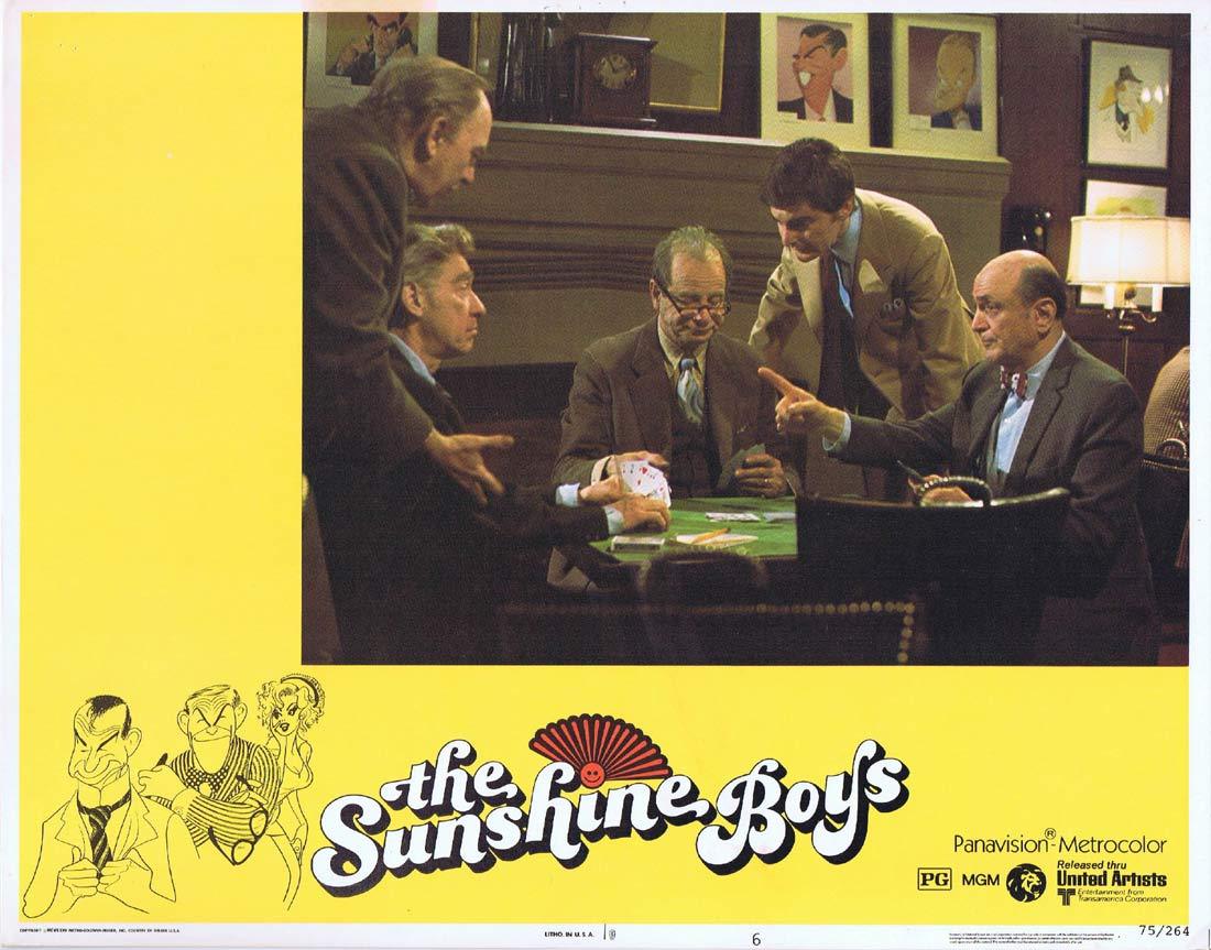 THE SUNSHINE BOYS Lobby Card 6 Walter Matthau George Burns Jane Fonda Donald Sutherland