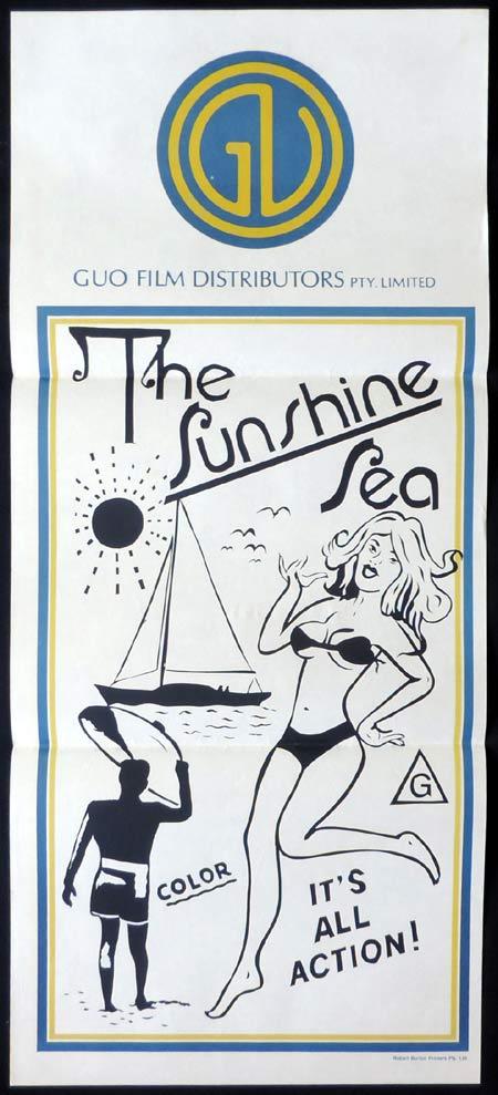 THE SUNSHINE SEA Stock GUO Blank Daybill Movie poster 1970s