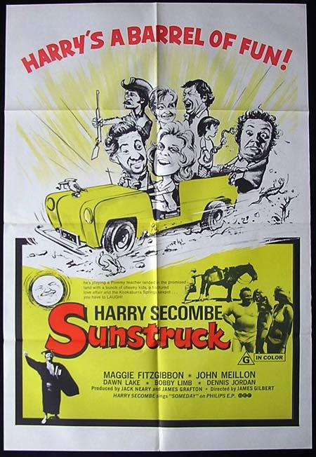 SUNSTRUCK 1972 Harry Secombe One Sheet Movie poster