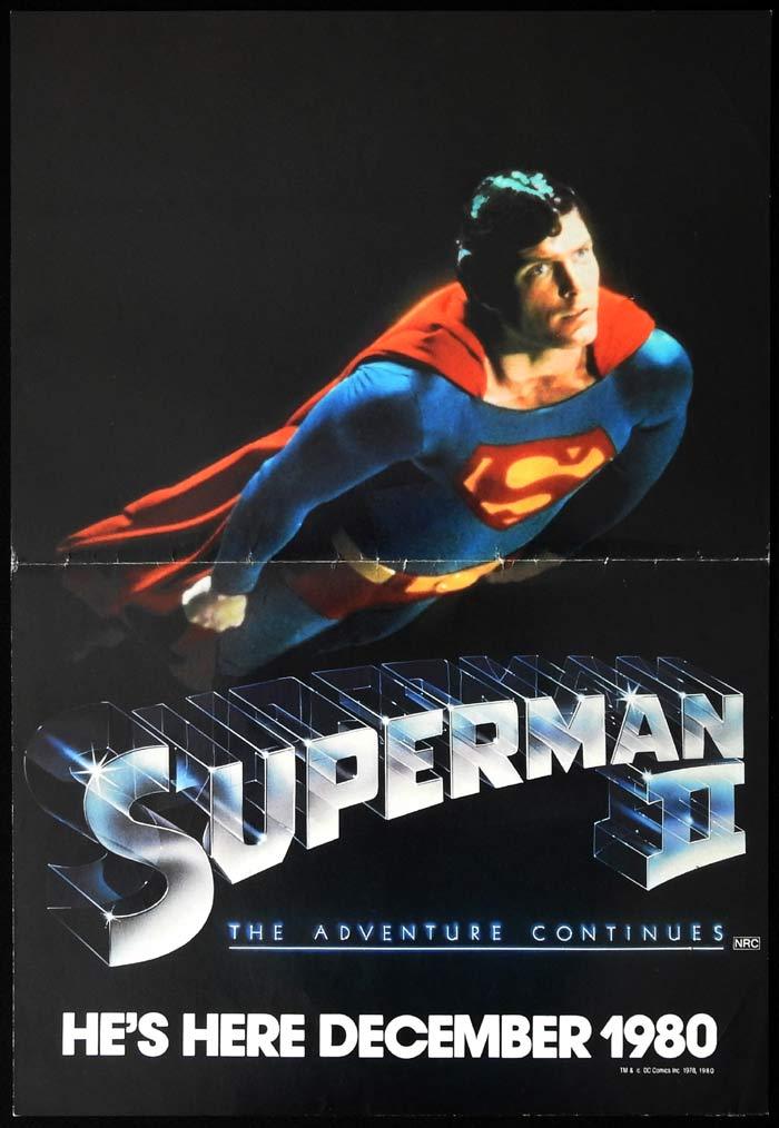 SUPERMAN II Original Daybill Movie Poster Christtopher Reeve Advance Teaser