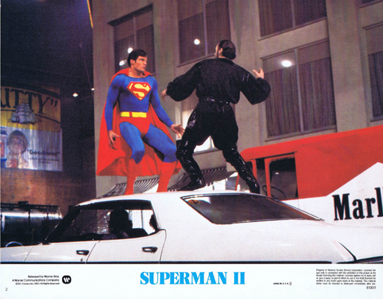 SUPERMAN II 1980 Christopher Reeve ORIGINAL US Lobby Card 2