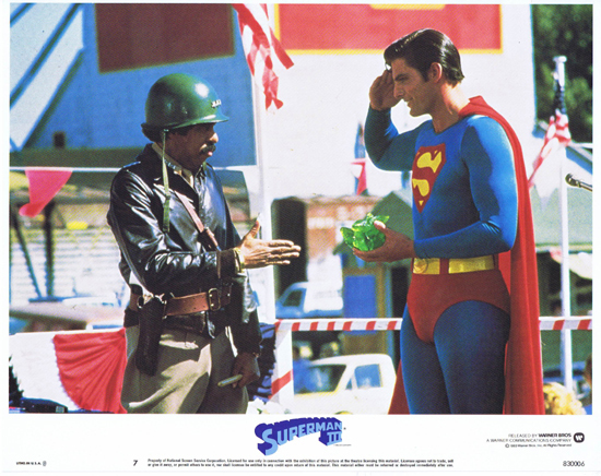 SUPERMAN III 1983 Christopher Reeve ORIGINAL US Lobby Card 7 Richard Pryor