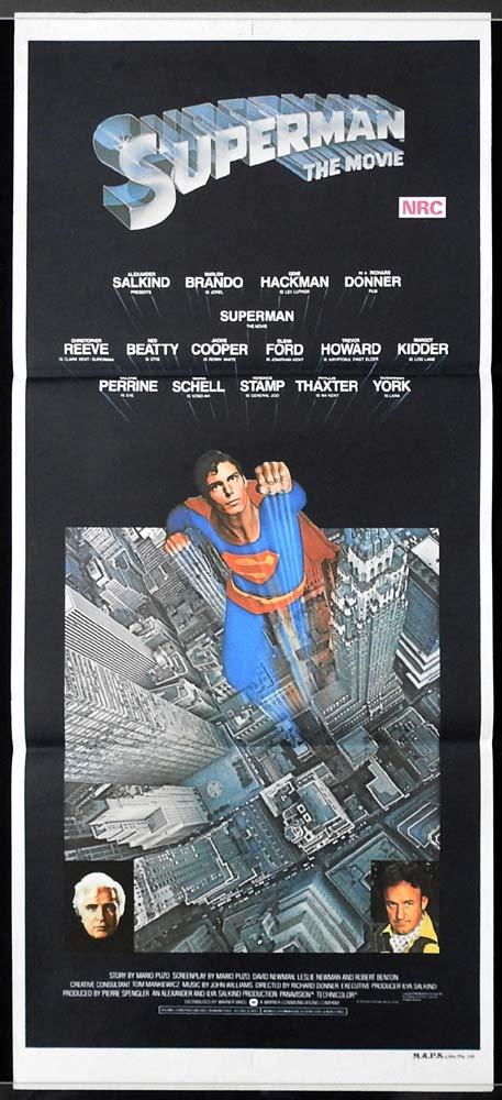 SUPERMAN Australian Daybill Movie poster Christopher Reeve