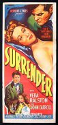 SURRENDER Movie Poster 1950 Vera Ralston