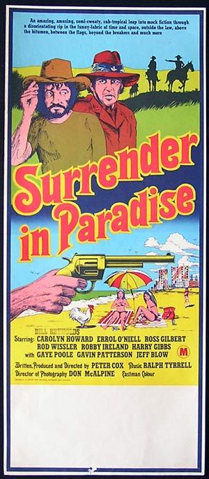 SURRENDER IN PARADISE 1976 Ross Gilbert AUSTRALIAN CINEMA Rare Australian Daybill
