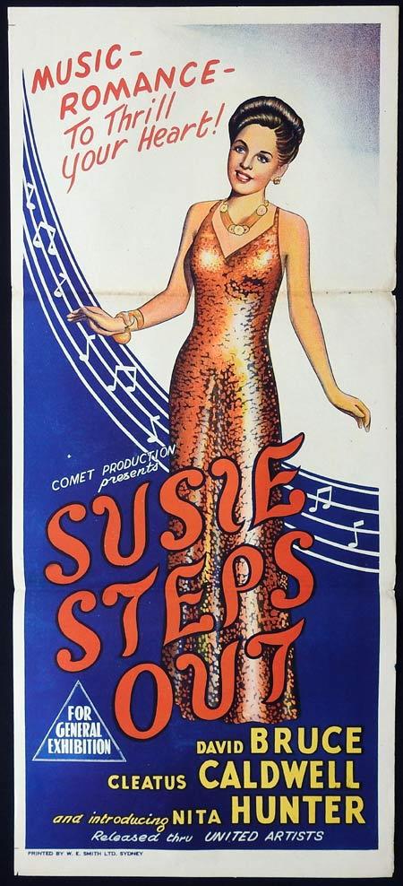 SUSIE STEPS OUT Original Daybill Movie Poster Cleatus Caldwell
