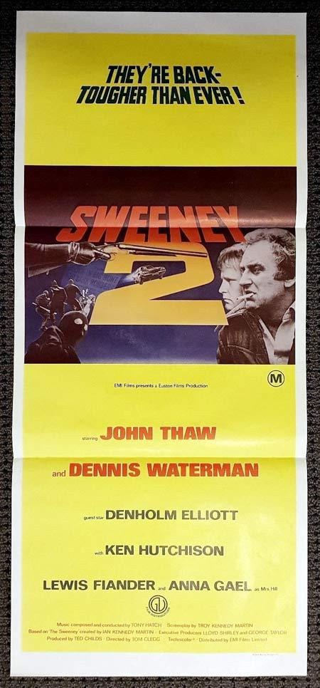 THE SWEENEY 2 Original Daybill Movie Poster Dennis Waterman John Thaw