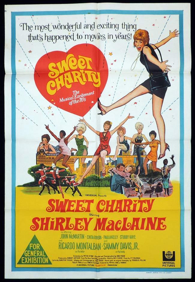 SWEET CHARITY One Sheet Movie Poster Shirley MacLaine