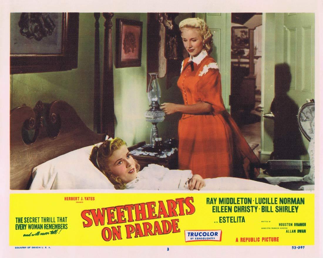 SWEETHEARTS ON PARADE Lobby Card 3 Ray Middleton Lucille Norman Eileen Christy