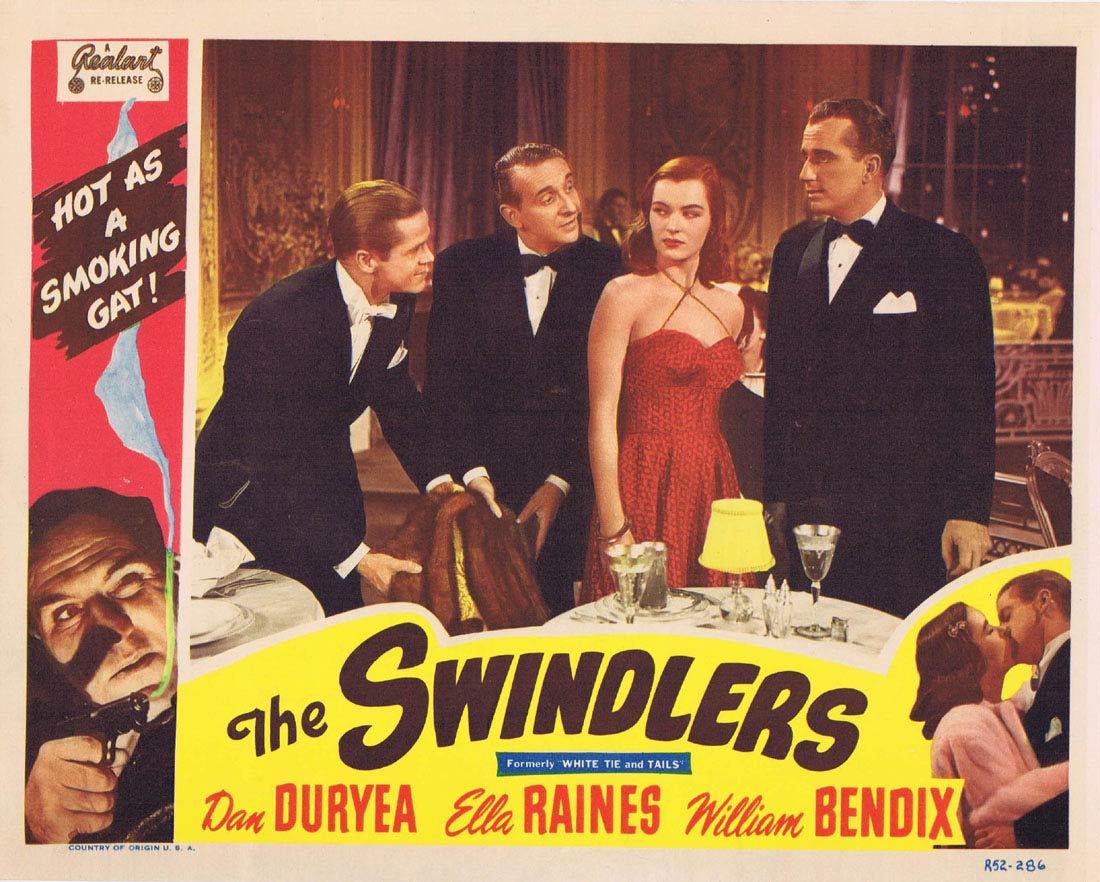 THE SWINDLERS Lobby card 2 Dan Duryea White Tie and Tails
