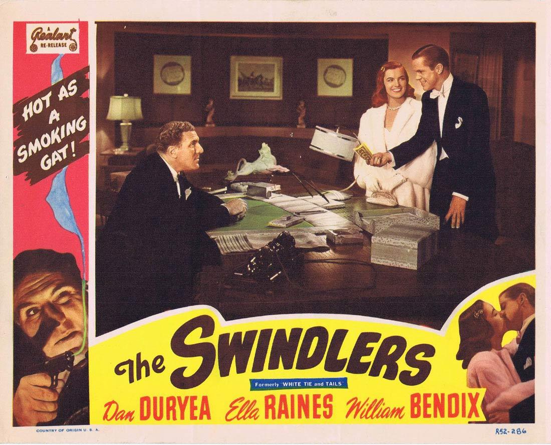 THE SWINDLERS Lobby card 3 Dan Duryea White Tie and Tails