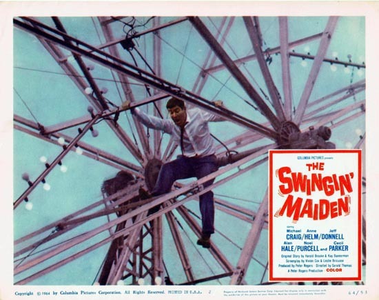 THE SWINGIN MAIDEN 1964 Michael Craig Lobby Card 2 British Comedy