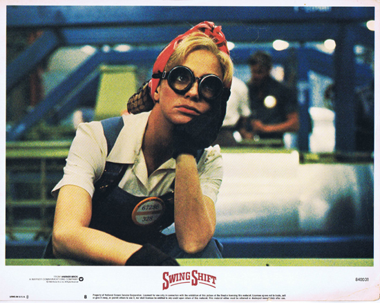 SWING SHIFT Goldie Hawn Kurt Russell Vintage Lobby Card 8 - Moviemem  Original Movie Posters