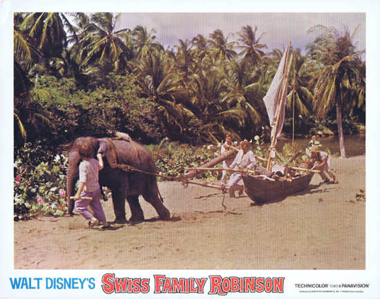 SWISS FAMILY ROBINSON Lobby Card 2 Disney Elephant
