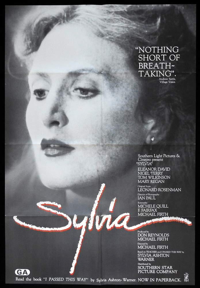 SYLVIA Original New Zealand Movie poster Michael Firth