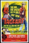 TAGGART One Sheet Movie Poster Tony Young Dick Foran Dan Duryea