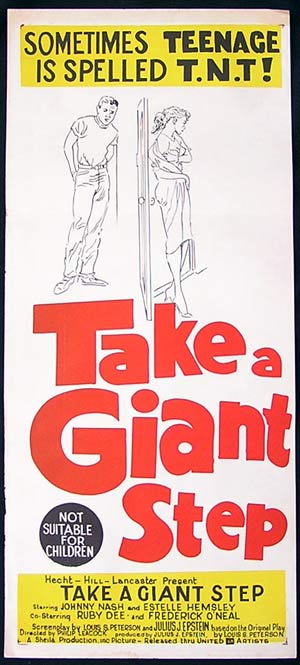 TAKE A GIANT STEP Daybill Movie poster 1959 Johnny Nash
