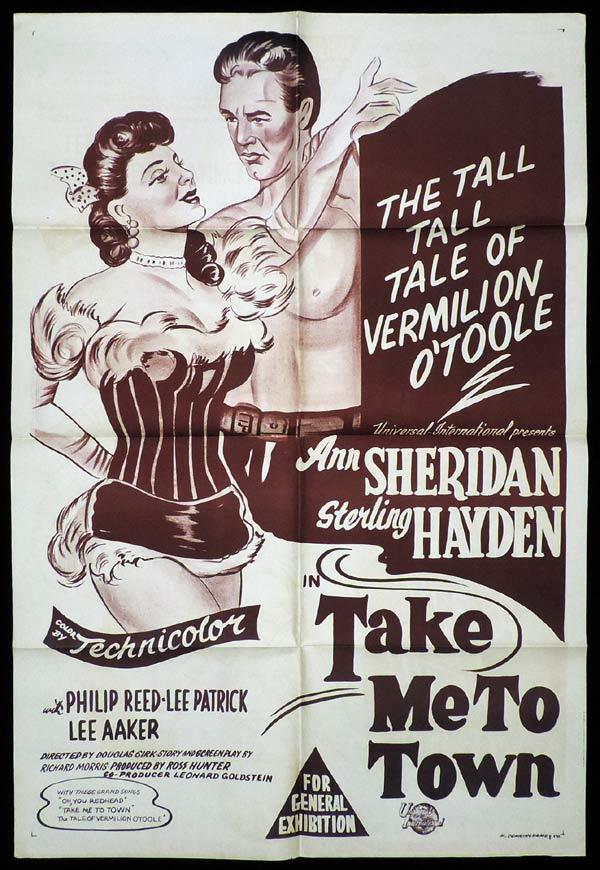 TAKE ME TO TOWN One Sheet Movie Poster Ann Sheridan