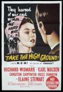 TAKE THE HIGH GROUND Original One sheet Movie Poster Richard Widmark Karl Malden