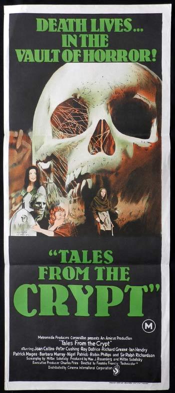 TALES FROM THE CRYPT Peter Cushing Joan Collins RARE Daybill Movie poster
