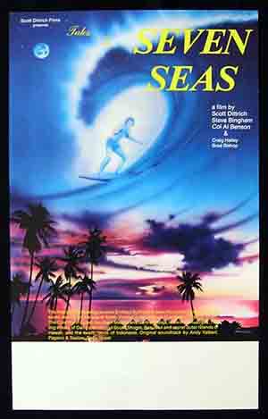 TALES OF THE SEVEN SEAS 1981 Scott Dittrich SURFING Movie poster