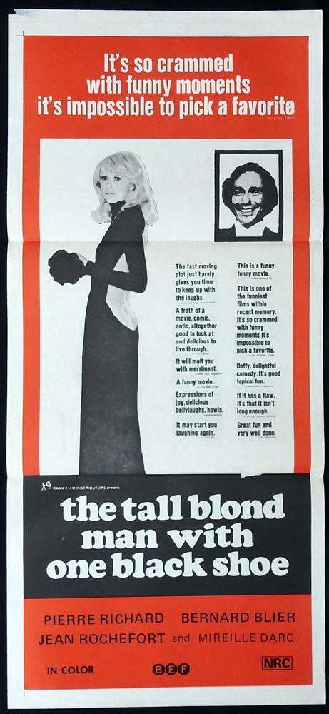 THE TALL BLOND MAN WITH ONE BLACK SHOE Rare Original Daybill Movie Poster