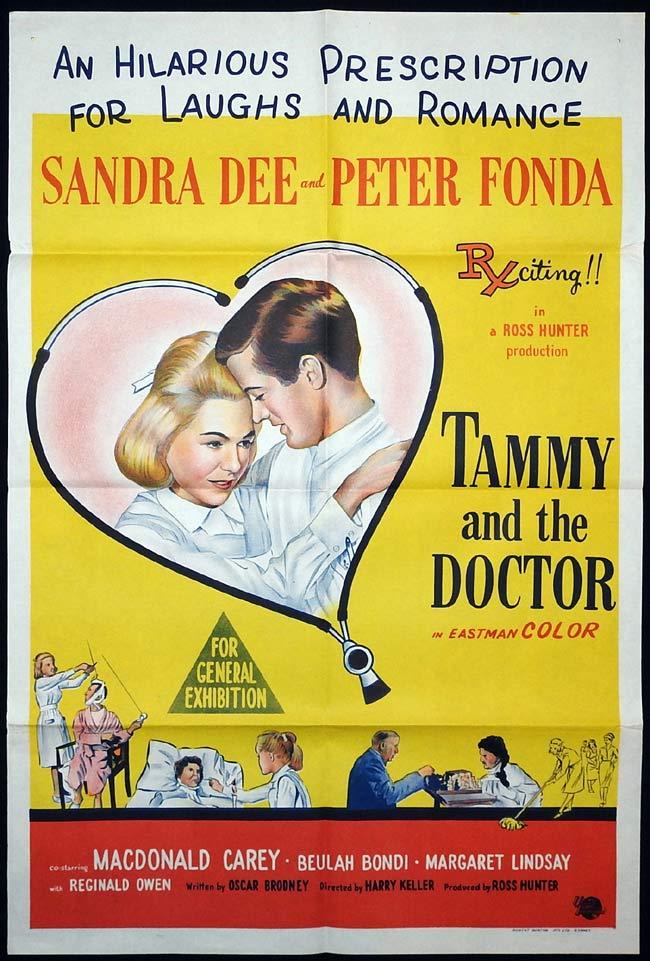 TAMMY AND THE DOCTOR Original One sheet Movie poster Sandra Dee Peter Fonda