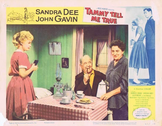 TAMMY TELL ME TRUE 1961 Sandra Dee Lobby Card 6 Cecil Kellaway