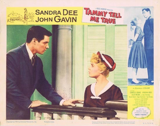 TAMMY TELL ME TRUE 1961 Sandra Dee Lobby Card 7 John Gavin