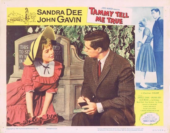 TAMMY TELL ME TRUE 1961 Sandra Dee Lobby Card 8 Bonnet