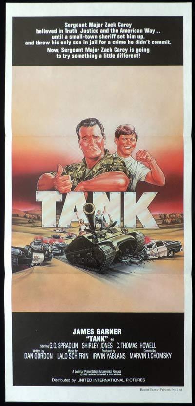TANK Daybill Movie Poster James Garner C. Thomas Howell
