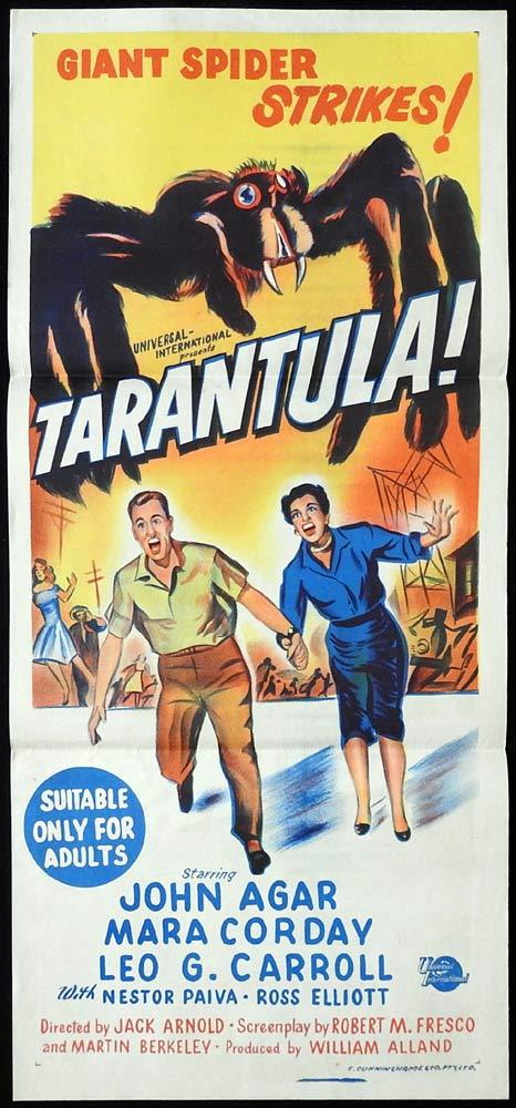 TARANTULA Original Daybill Movie Poster John Agar SCI FI Leo G. Carroll