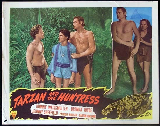 TARZAN AND THE HUNTRESS 1947 Johnny Weissmuller RARE Lobby card 2