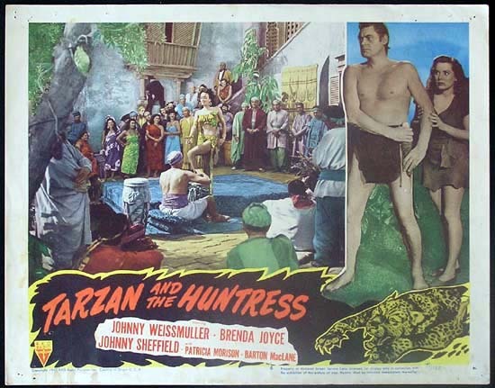 TARZAN AND THE HUNTRESS 1947 Johnny Weissmuller RARE Lobby card 4