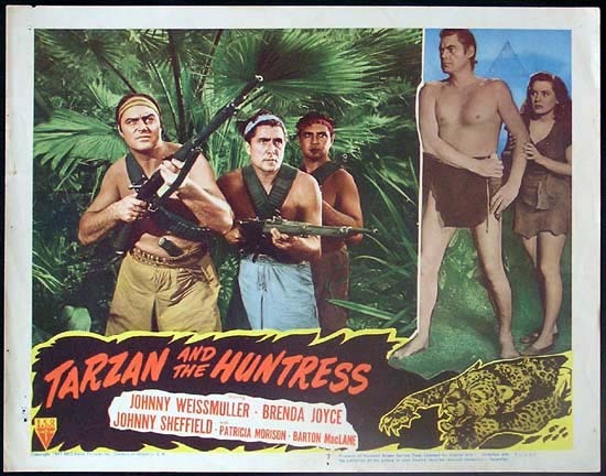 TARZAN AND THE HUNTRESS 1947 Johnny Weissmuller RARE Lobby card 7