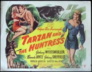 TARZAN AND THE HUNTRESS 1947 Johnny Weissmuller RARE Title Lobby card