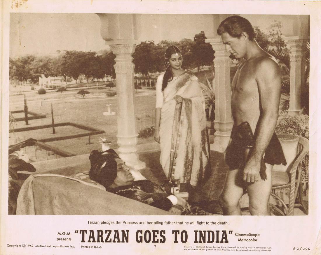 TARZAN GOES TO INDIA Lobby Card 7 Jock Mahoney Jai
