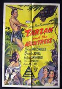 TARZAN AND THE HUNTRESS 1947 Johnny Weissmuller VINTAGE Australian One sheet Movie poster