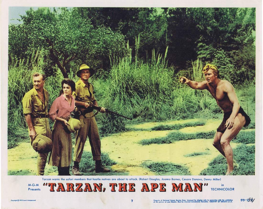 TARZAN THE APE MAN Lobby Card 7 Denny Miller Joanna Barnes